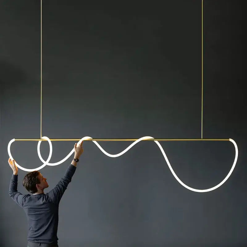 DecorBites™ Dimmable Nordic LED Chandelier for Home Decor