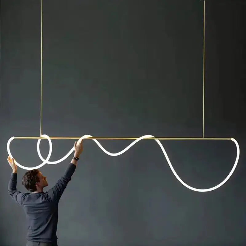 DecorBites™ Dimmable Nordic LED Chandelier for Home Decor