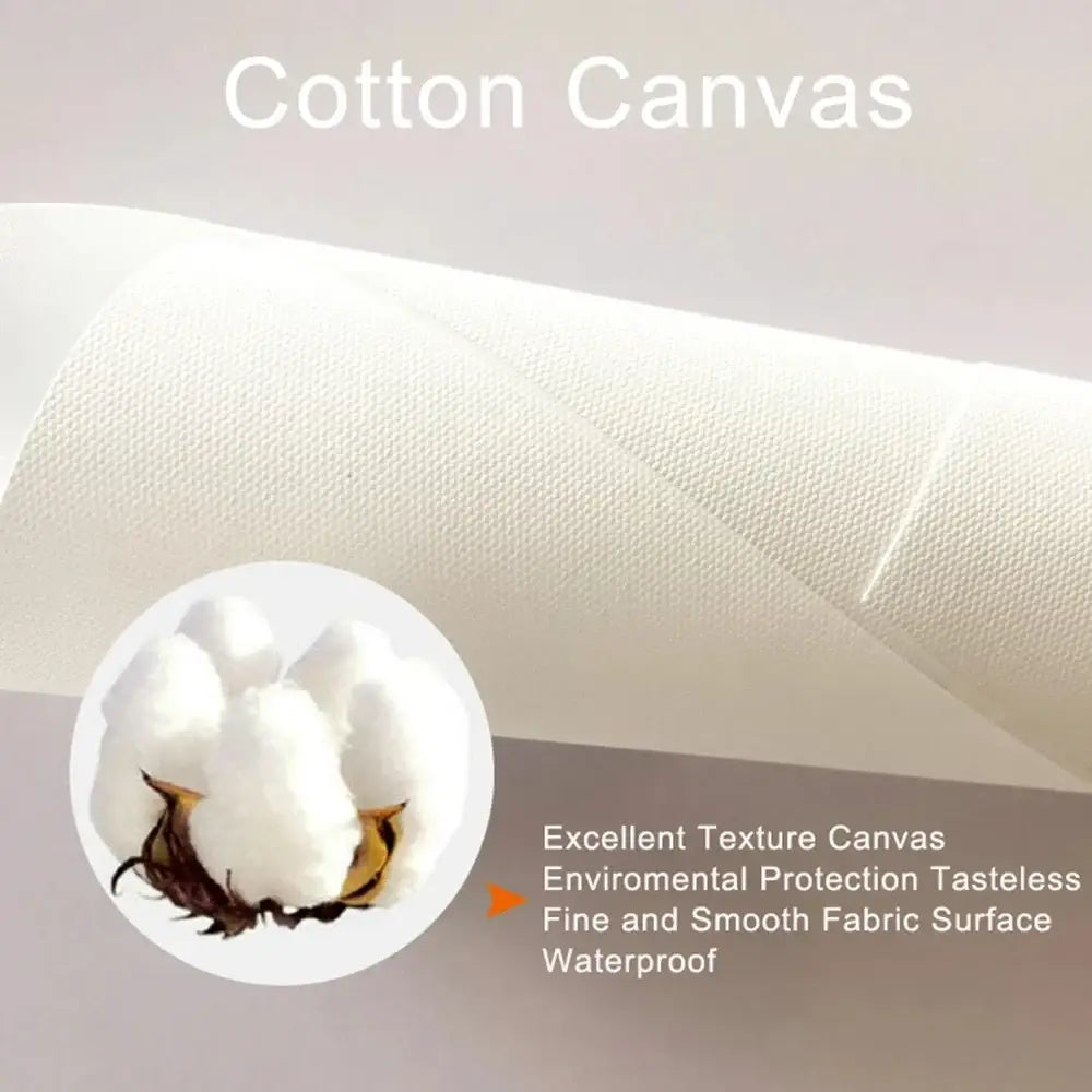 White cotton canvas fabric with a smooth waterproof finish for decorbites™ disney marvel donald duck wall art