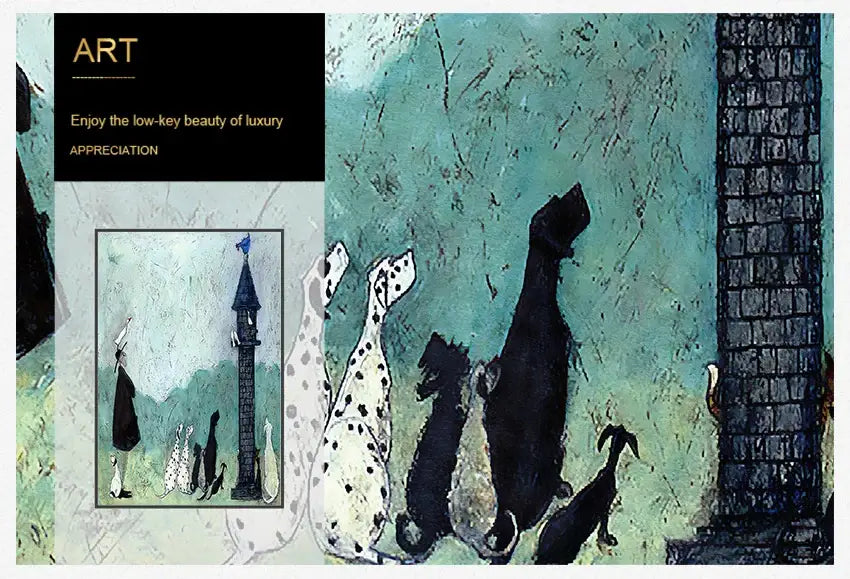 DecorBites™ Dog Lover Nordic Canvas Wall Art