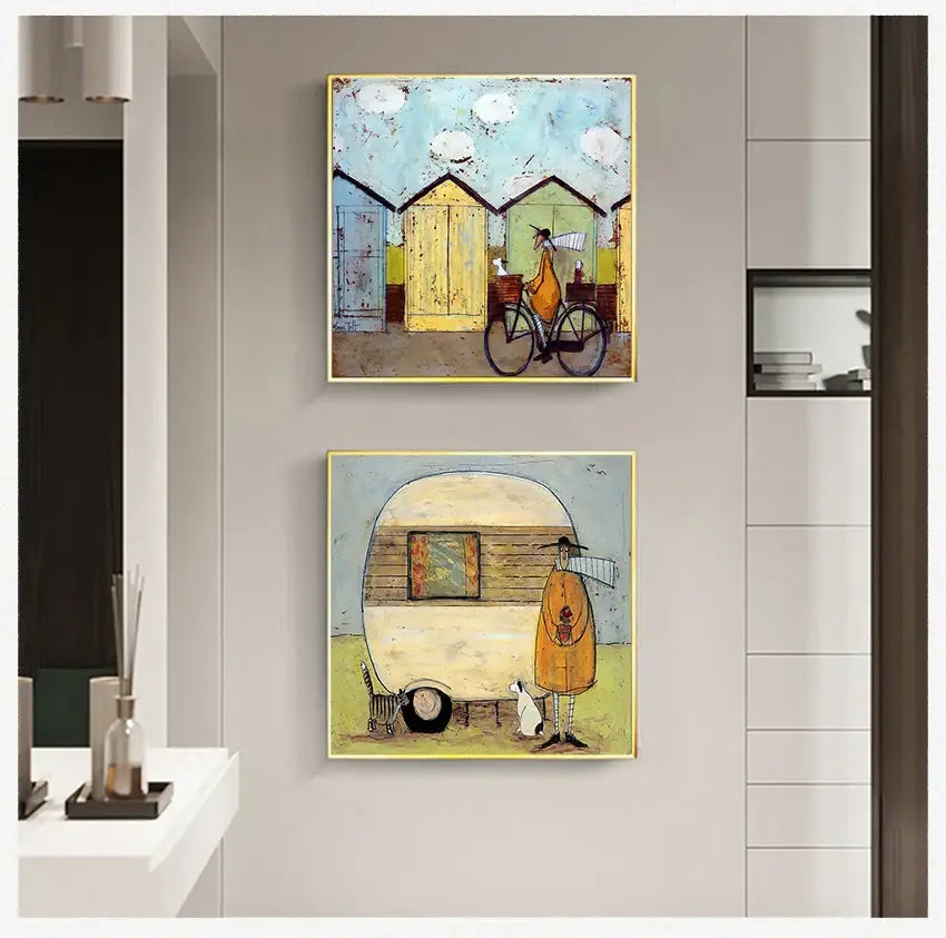 DecorBites™ Dog Lover Nordic Canvas Wall Art