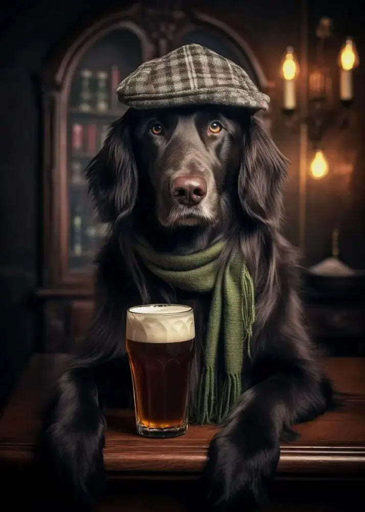 DecorBites™ Dog Pub Canvas Print - Animal Wall Art