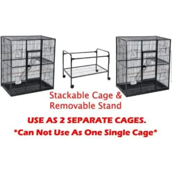 DecorBites™ Dual Breeding Flight Cage for Parrots
