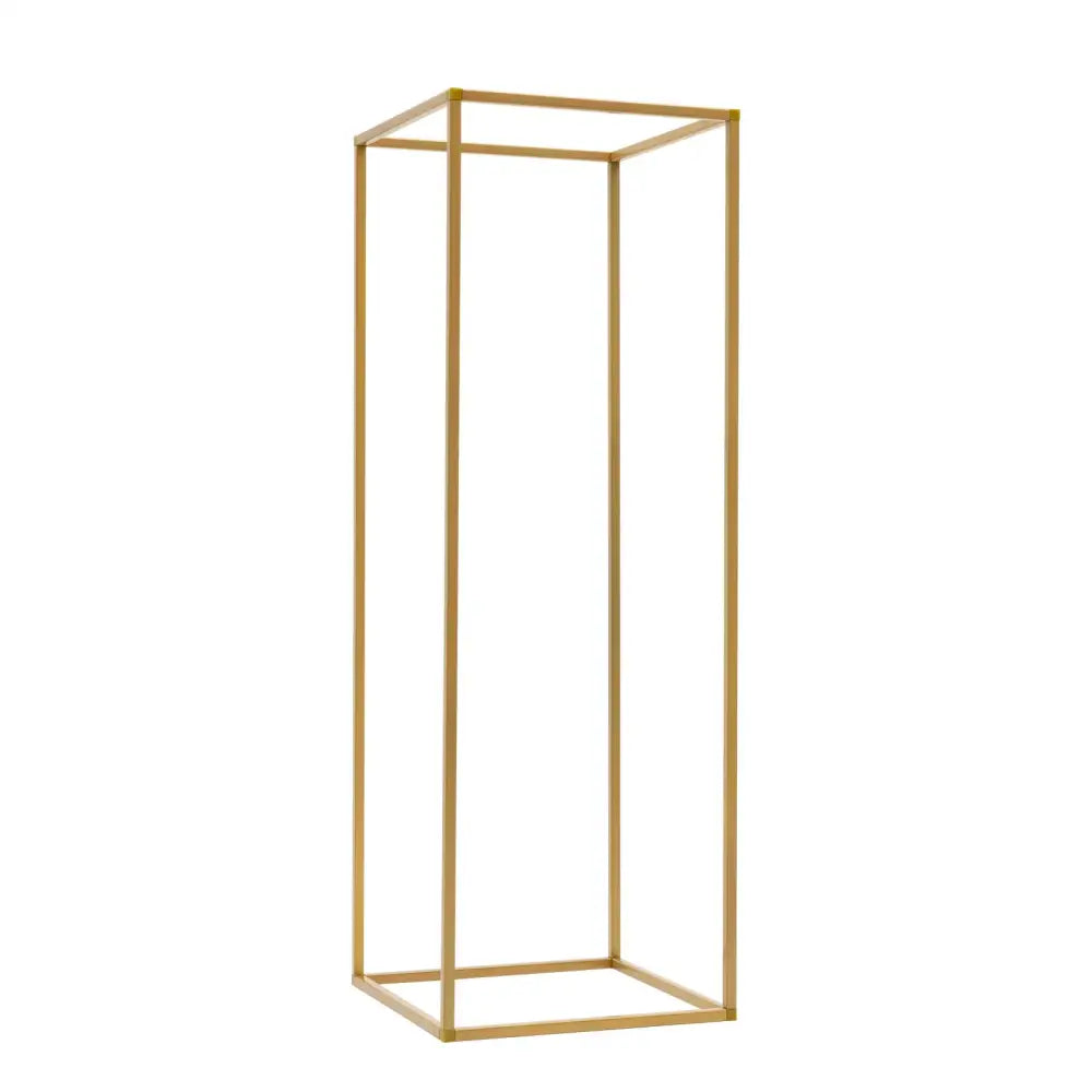 DecorBites™ Elegant 10-Piece Gold Wedding Flower Stand