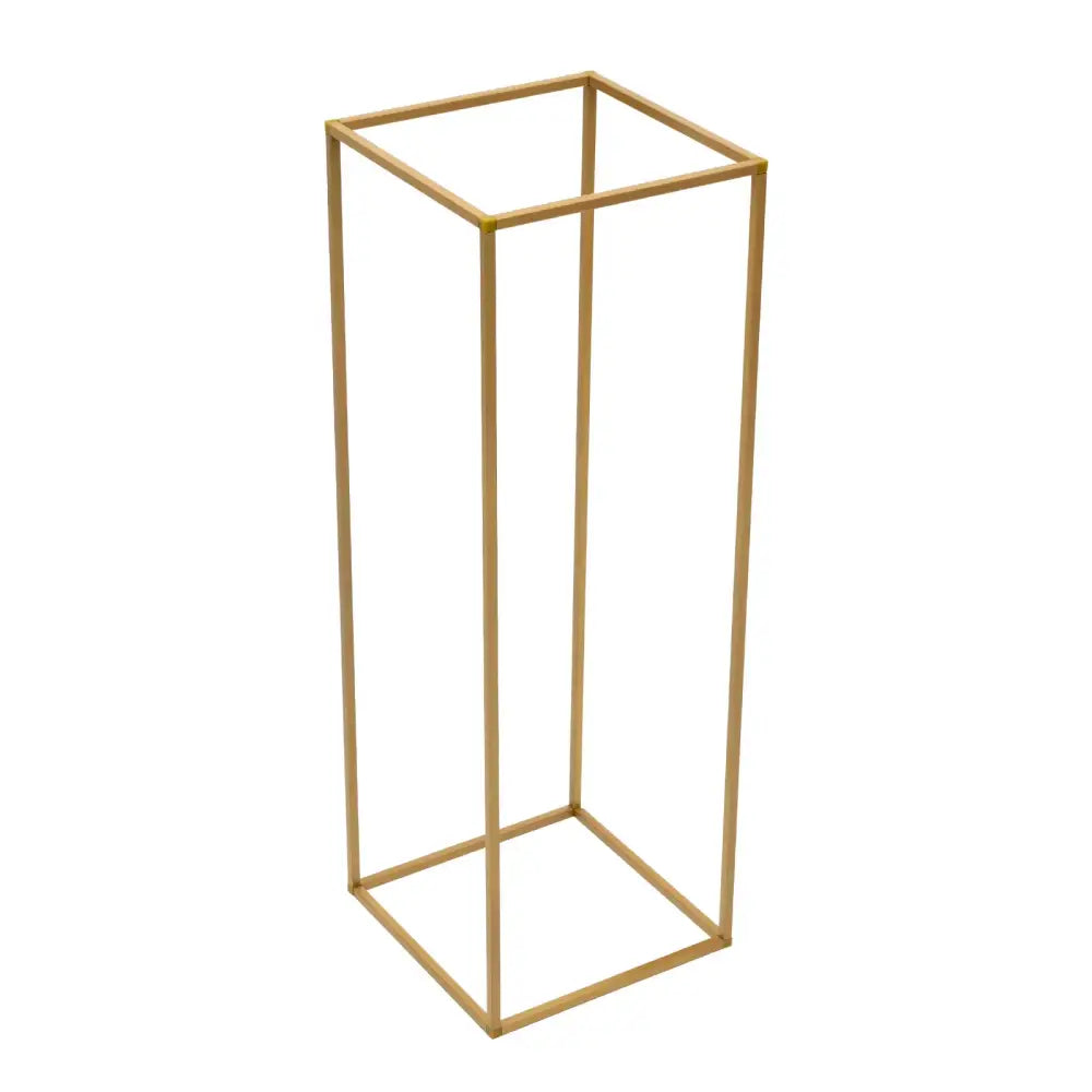 DecorBites™ Elegant 10-Piece Gold Wedding Flower Stand