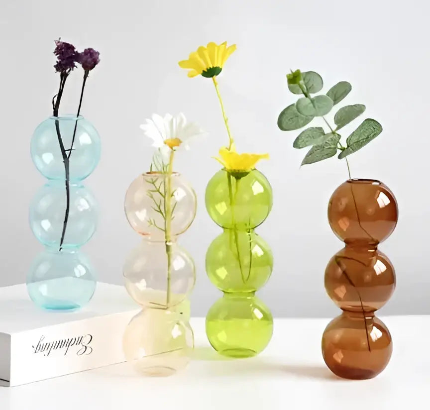DecorBites™ Elegant Glass Vase Home Decor Accent