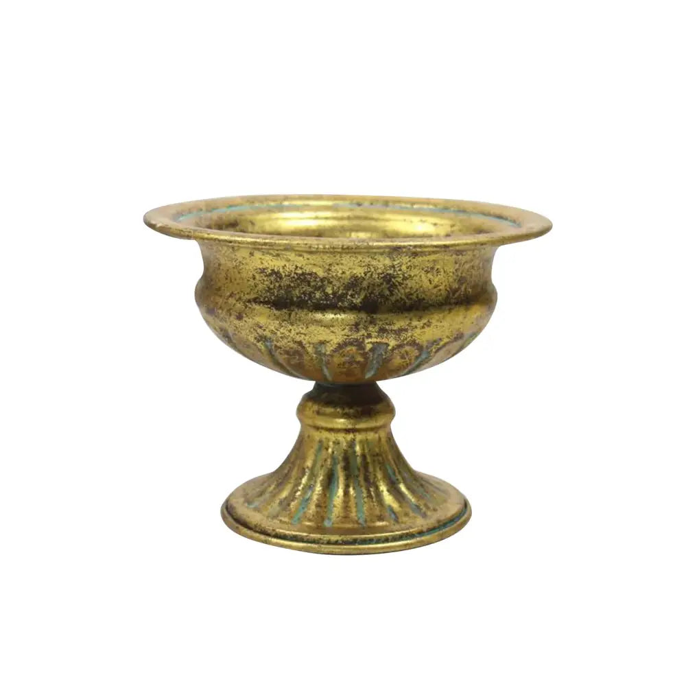 DecorBites™ Elegant Metal Flower Vase Candle Holders