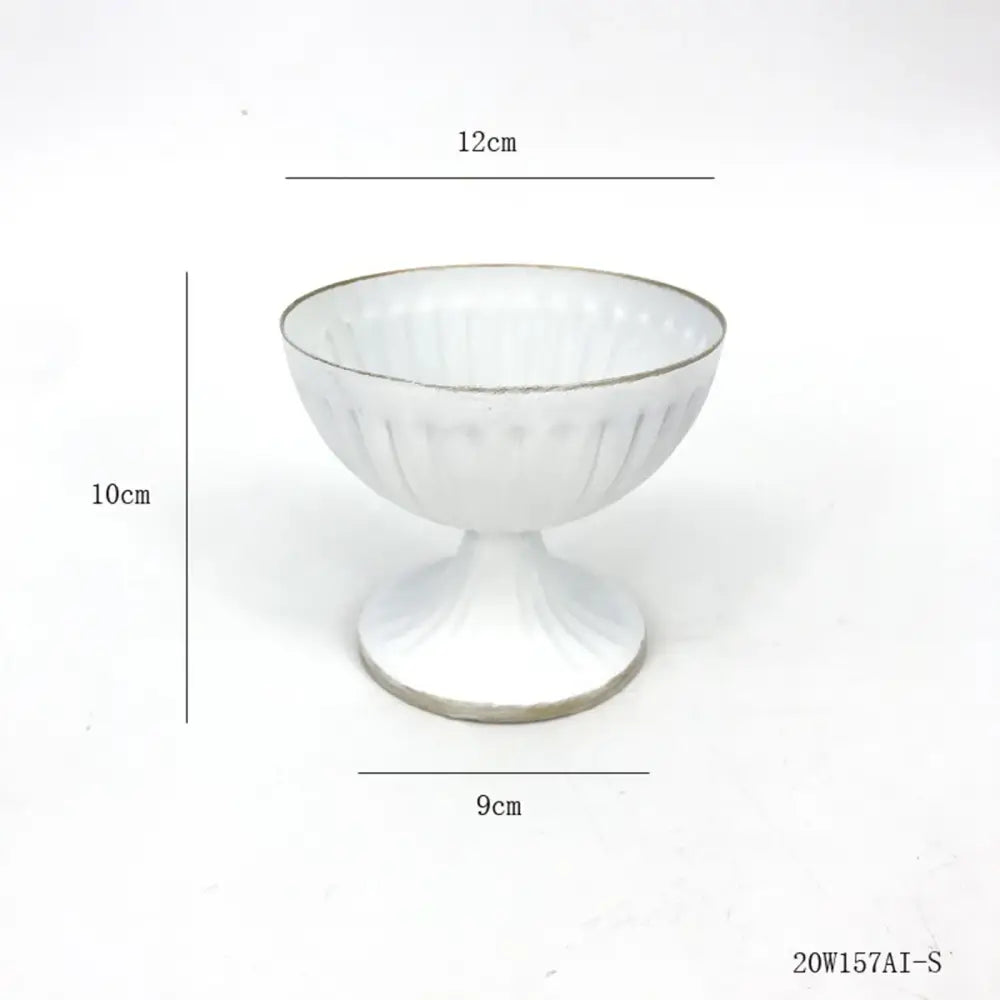DecorBites™ Elegant Metal Flower Vase Candle Holders