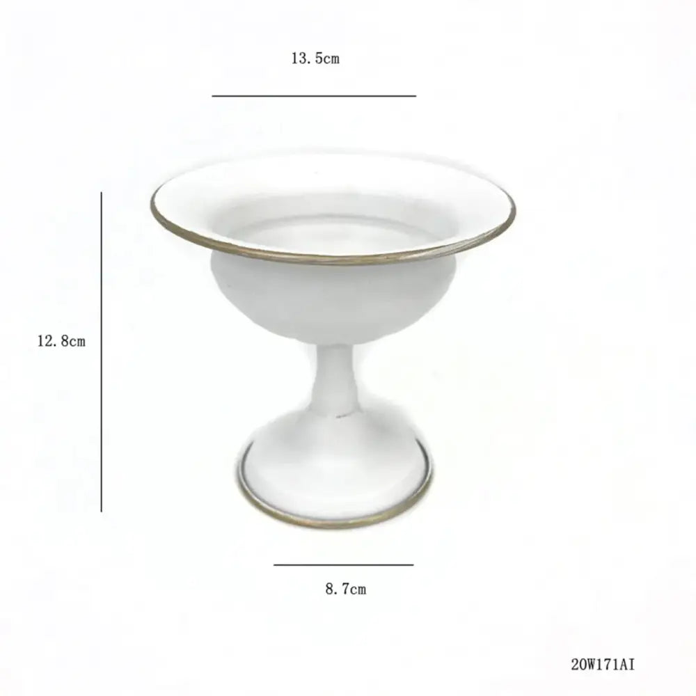 DecorBites™ Elegant Metal Flower Vase Candle Holders