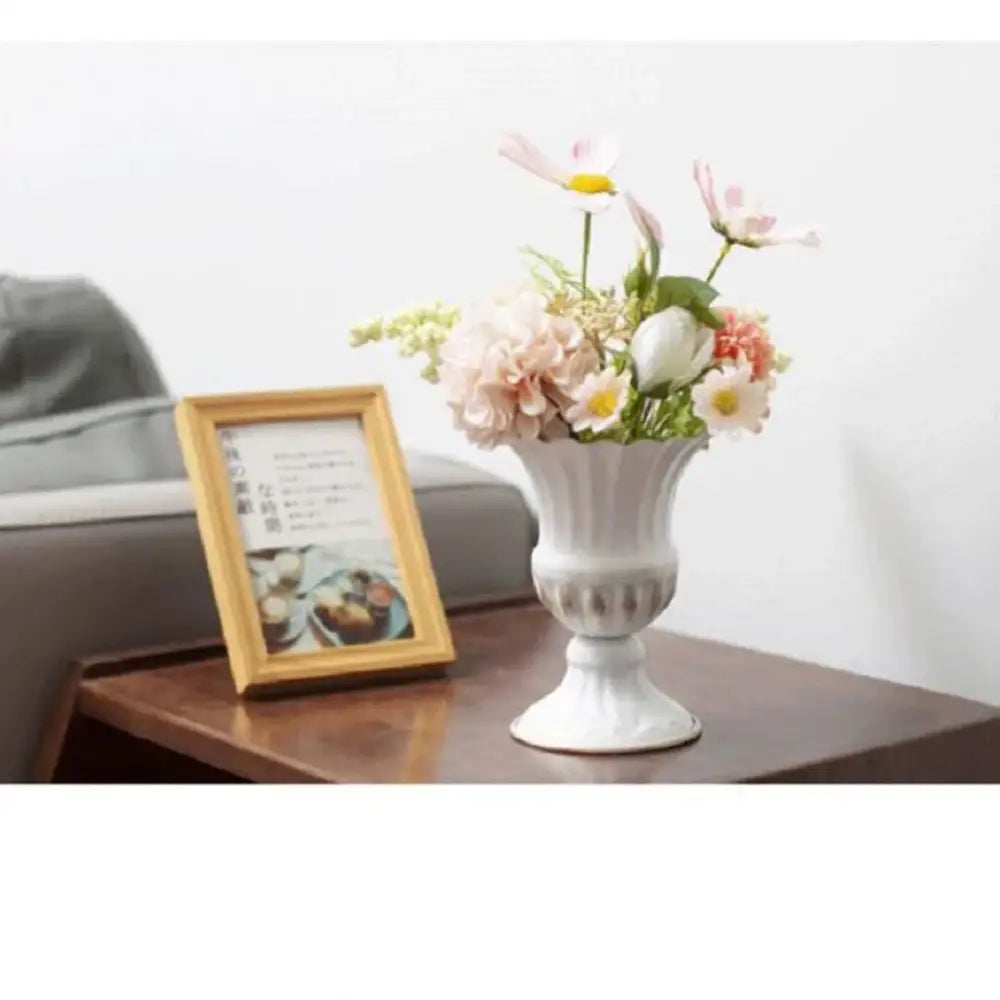 DecorBites™ Elegant Metal Flower Vase Candle Holders