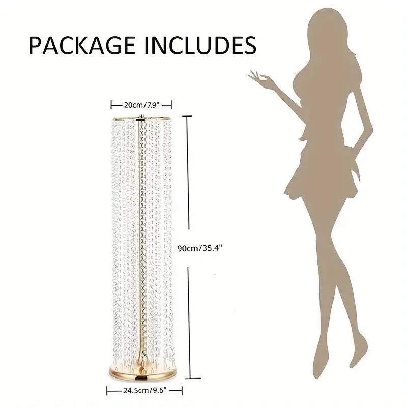 DecorBites™ Elegant Metal Vases for Wedding Decor