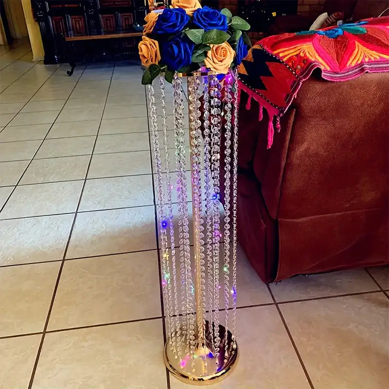 DecorBites™ Elegant Metal Vases for Wedding Decor