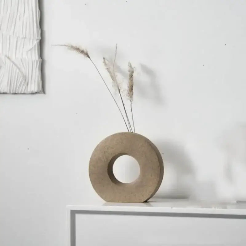 DecorBites™ Elegant Nordic Matte Flower Vase Décor