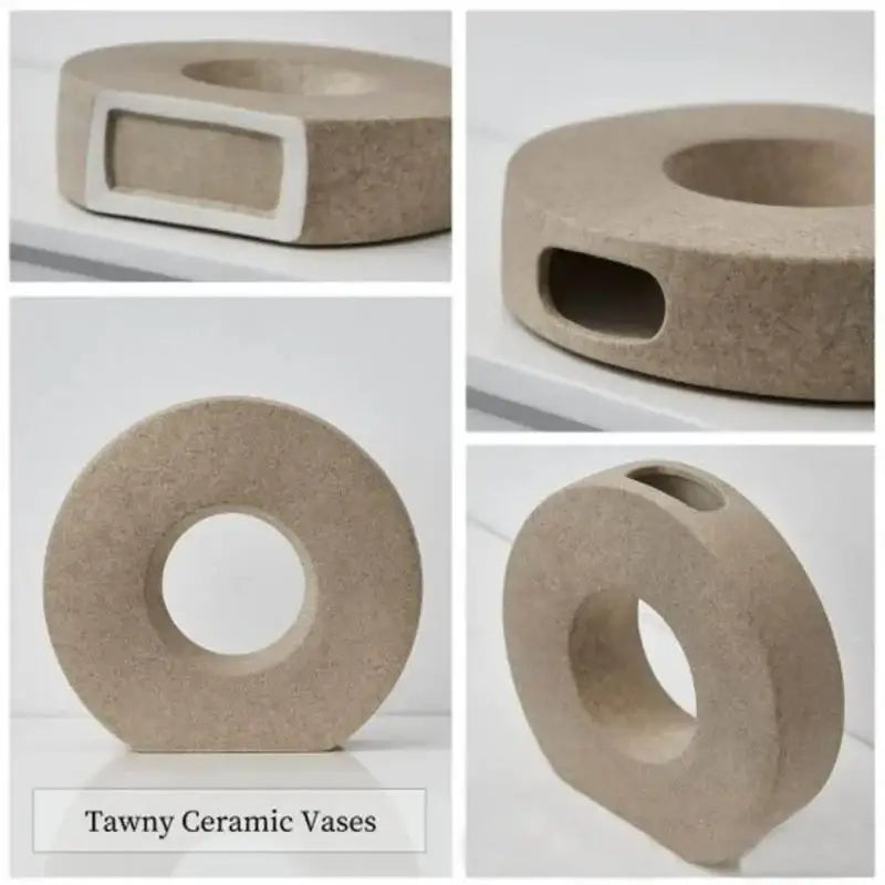 DecorBites™ Elegant Nordic Matte Flower Vase Décor