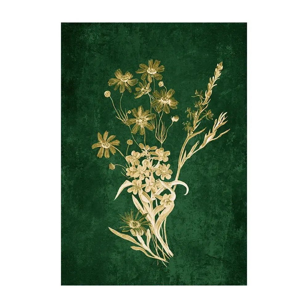 DecorBites™ Emerald Green Lily of the Valley Wall Art