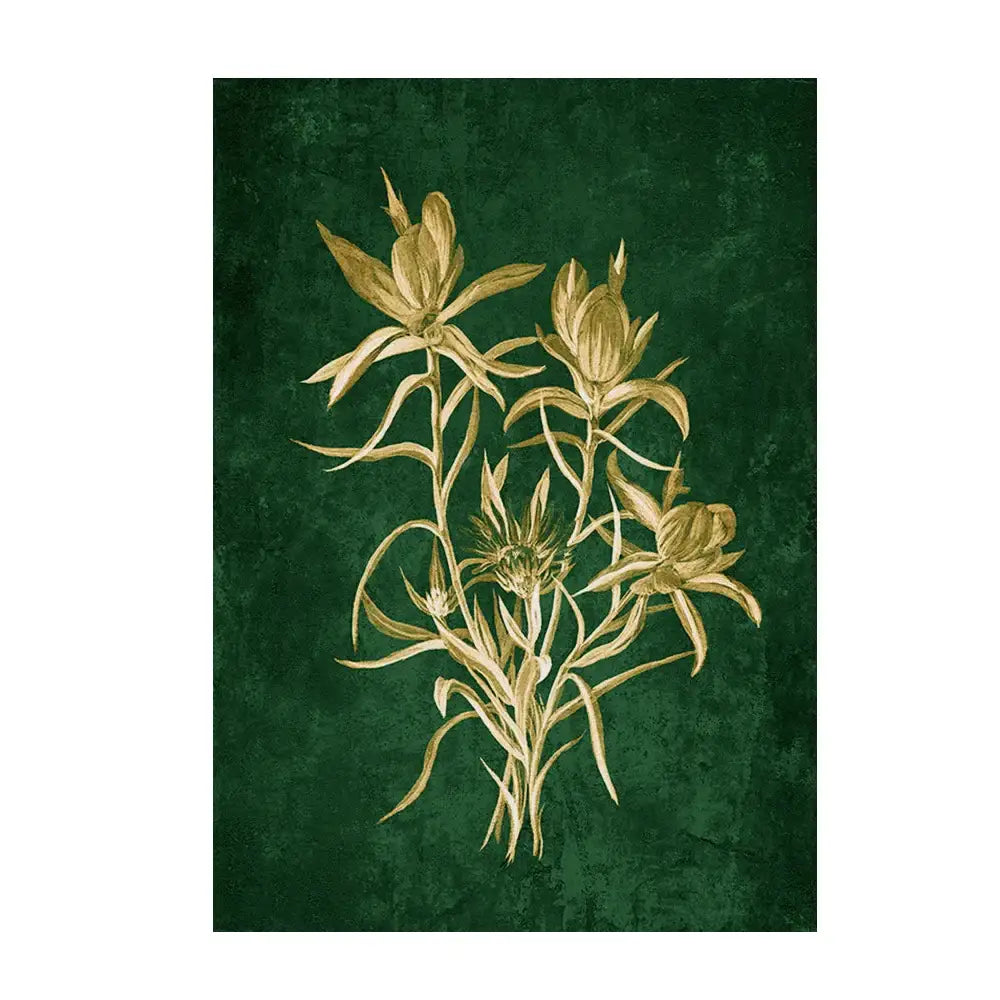 DecorBites™ Emerald Green Lily of the Valley Wall Art
