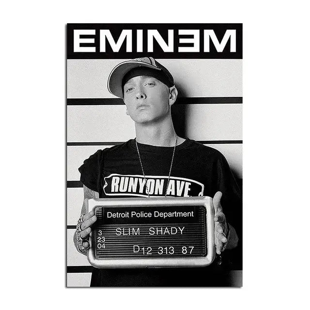 DecorBites™ Eminem Posters & Prints: Music Star Wall Art