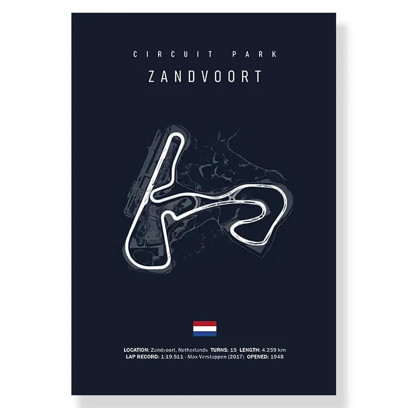 DecorBites™ F1 Circuit Canvas Painting for Living Room Decor