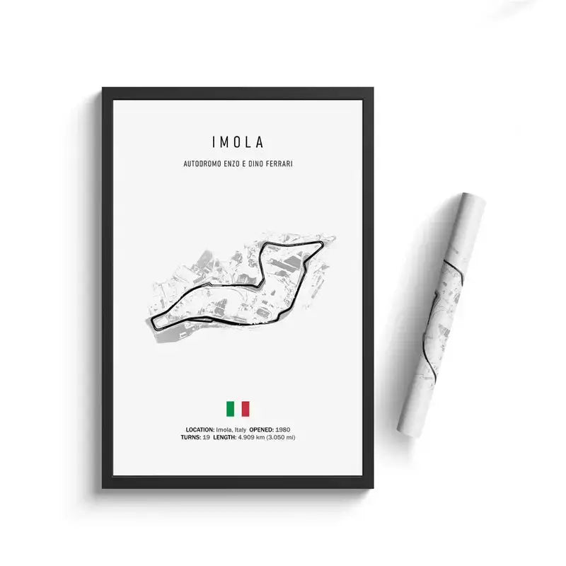 لوحة قماشية DecorBites™ F1 Circuit - فن جداري للرياضات الموتورية