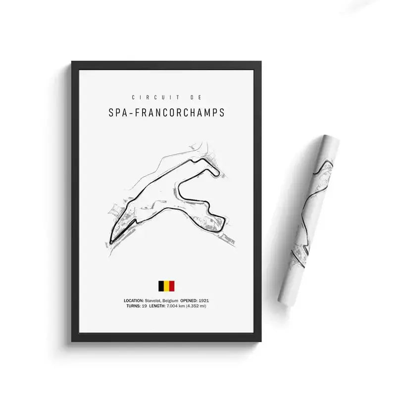 لوحة قماشية DecorBites™ F1 Circuit - فن جداري للرياضات الموتورية
