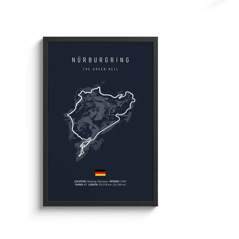 لوحة قماشية DecorBites™ F1 Circuit - فن جداري للرياضات الموتورية