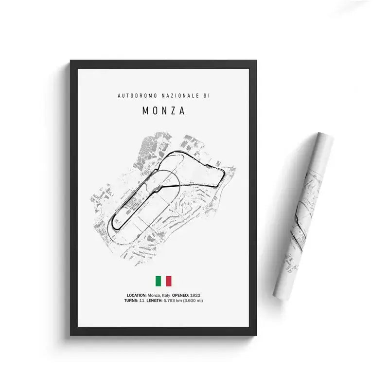 لوحة قماشية DecorBites™ F1 Circuit - فن جداري للرياضات الموتورية