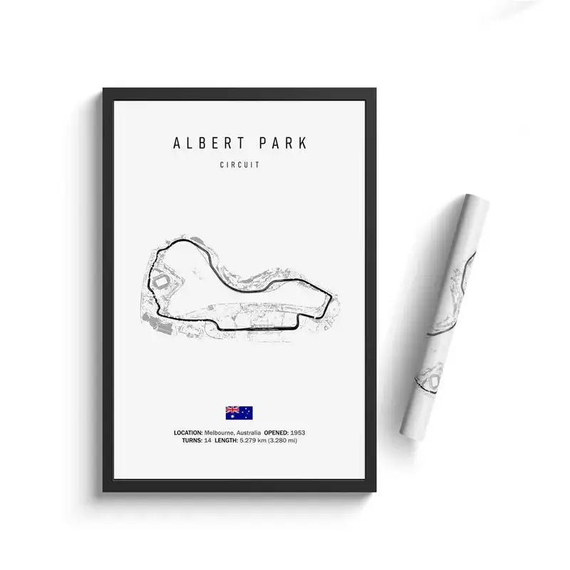لوحة قماشية DecorBites™ F1 Circuit - فن جداري للرياضات الموتورية