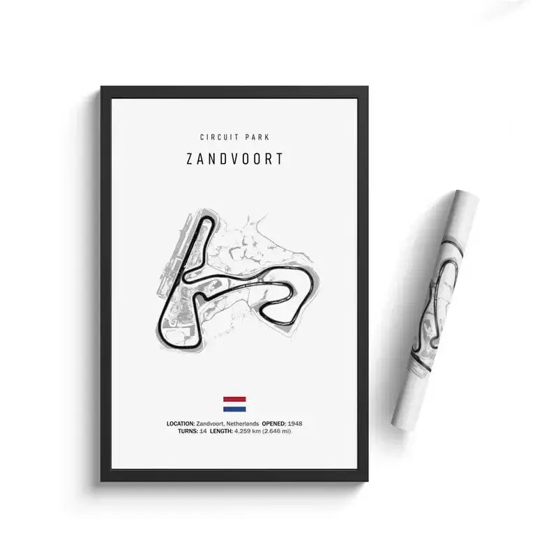لوحة قماشية DecorBites™ F1 Circuit - فن جداري للرياضات الموتورية
