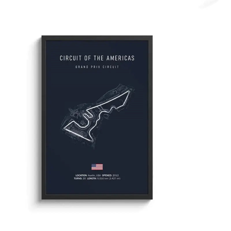 لوحة قماشية DecorBites™ F1 Circuit - فن جداري للرياضات الموتورية