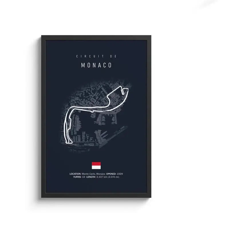 لوحة قماشية DecorBites™ F1 Circuit - فن جداري للرياضات الموتورية