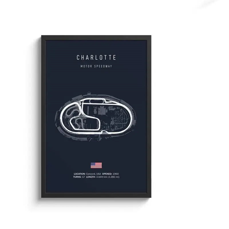 لوحة قماشية DecorBites™ F1 Circuit - فن جداري للرياضات الموتورية