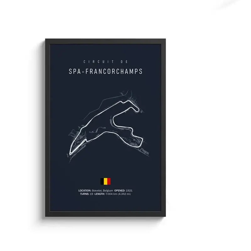 لوحة قماشية DecorBites™ F1 Circuit - فن جداري للرياضات الموتورية