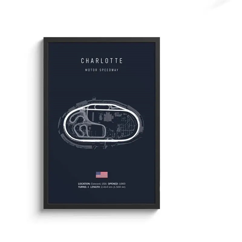 لوحة قماشية DecorBites™ F1 Circuit - فن جداري للرياضات الموتورية