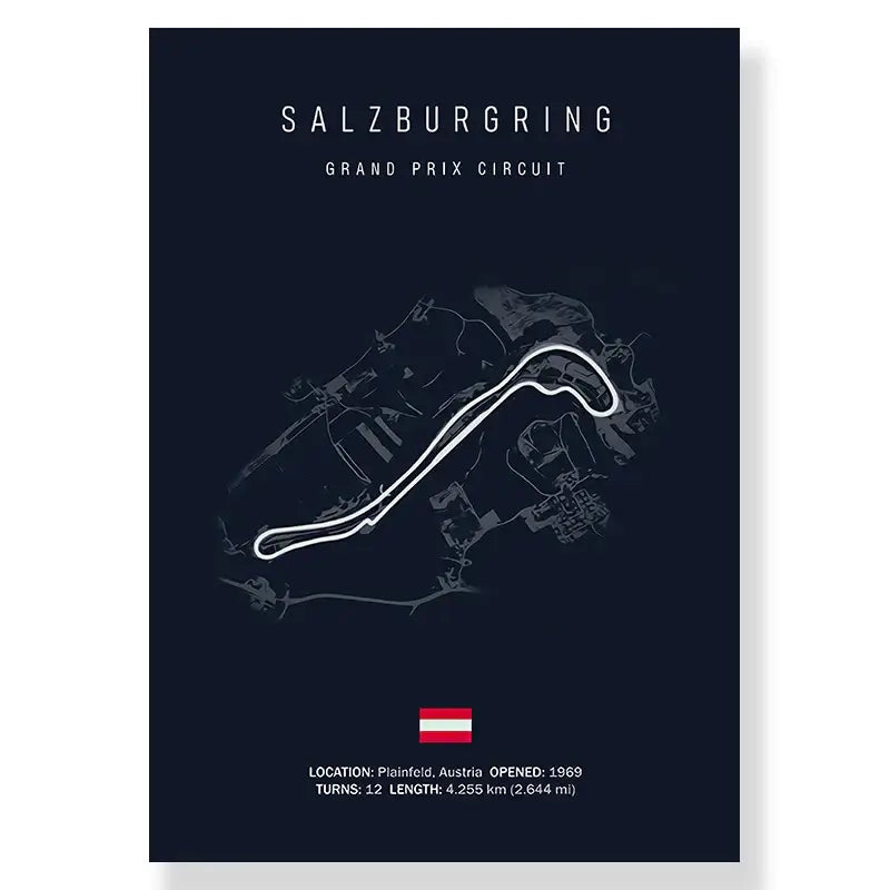 DecorBites™ F1 Racing Circuit Canvas Wall Art