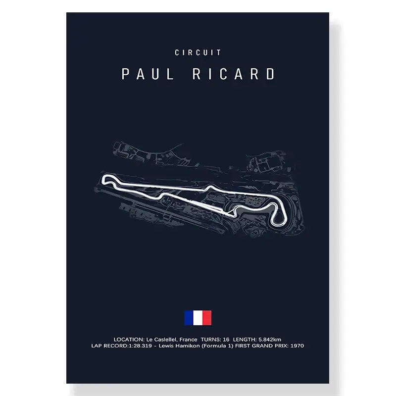 DecorBites™ F1 Racing Circuit Canvas Wall Art