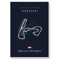DecorBites™ F1 Track Circuit Canvas Painting Art Print
