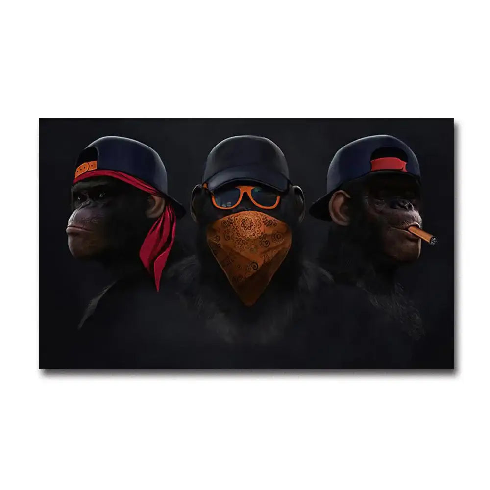 DecorBites™ Fashionable Monkey Wall Art - Premium Home Decor