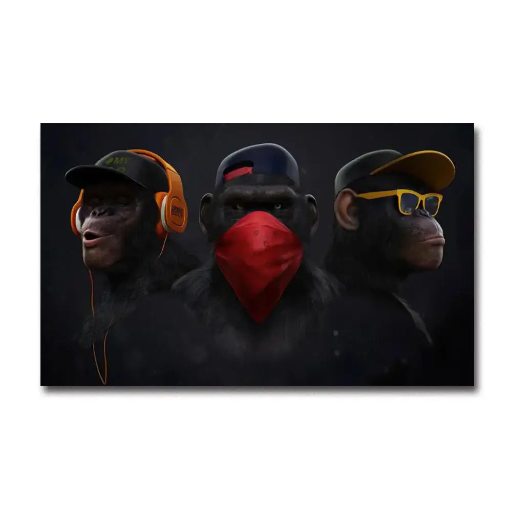 DecorBites™ Fashionable Monkey Wall Art - Premium Home Decor