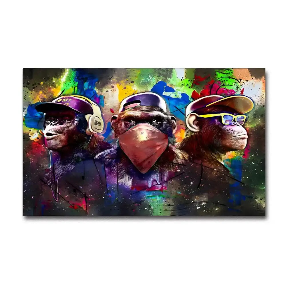 DecorBites™ Fashionable Monkey Wall Art - Premium Home Decor