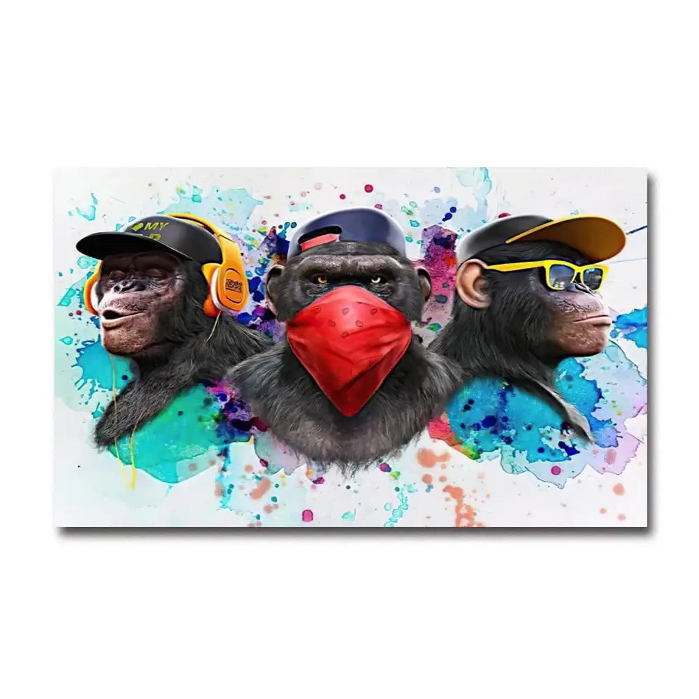 DecorBites™ Fashionable Monkey Wall Art - Premium Home Decor