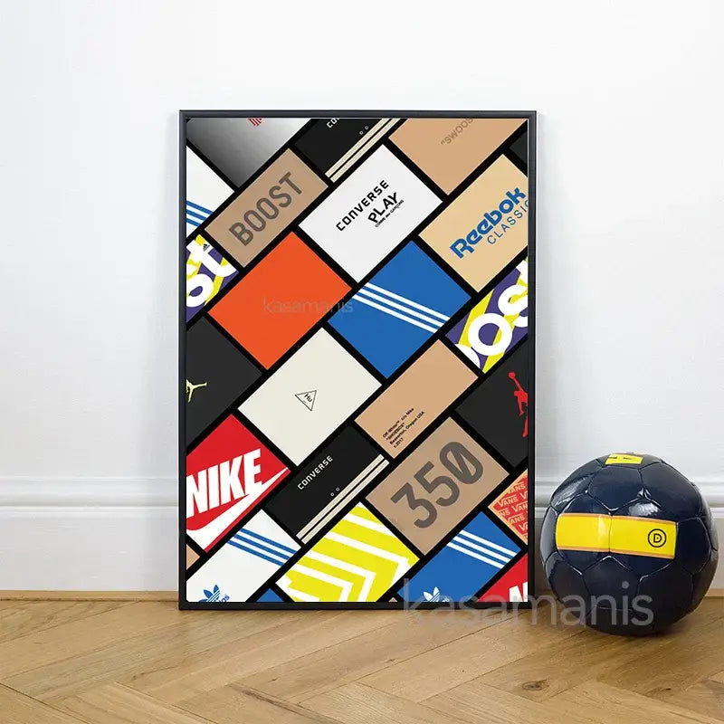 DecorBites™ Fashionable Sneaker Box Canvas Wall Art