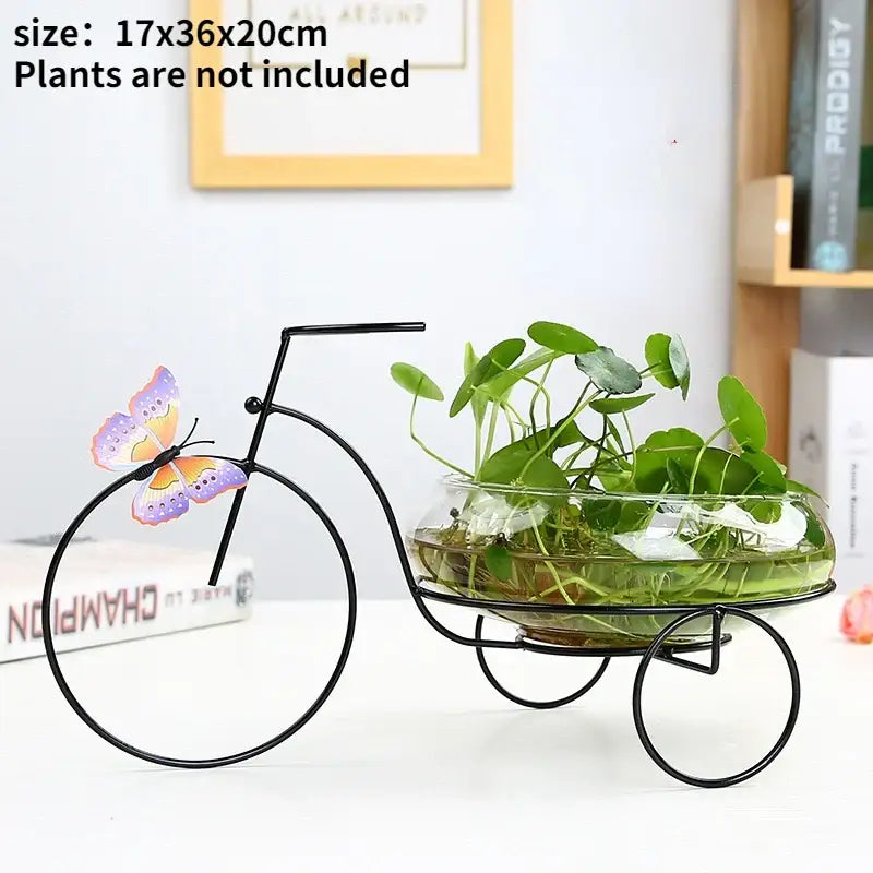 DecorBites™ Flamingo Metal Vase for Home Decor