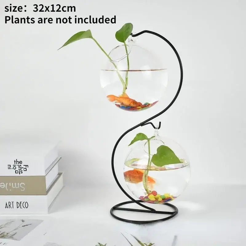 DecorBites™ Flamingo Metal Vase for Home Decor