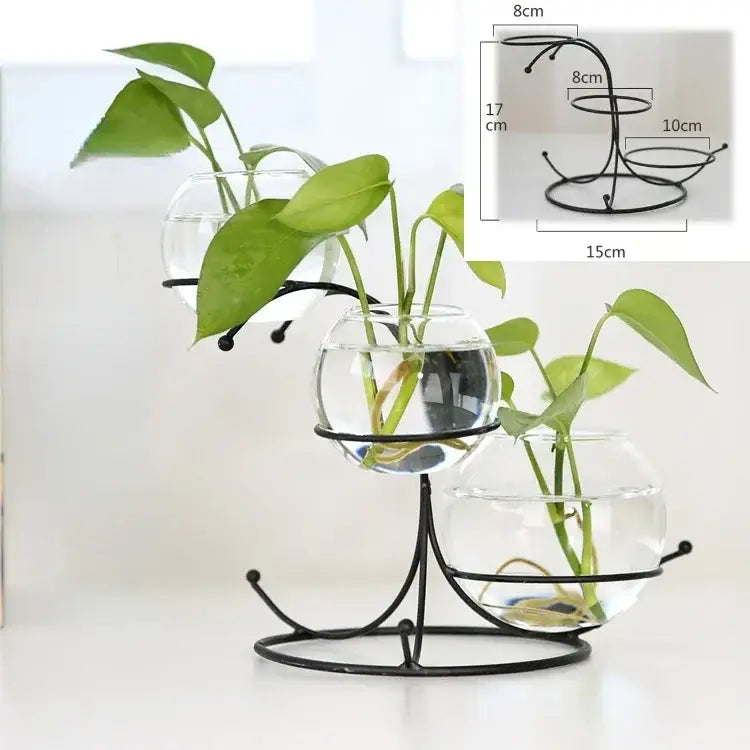 DecorBites™ Flamingo Metal Vase for Home Decor