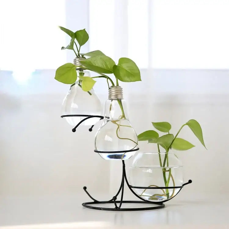 DecorBites™ Flamingo Metal Vase for Home Decor