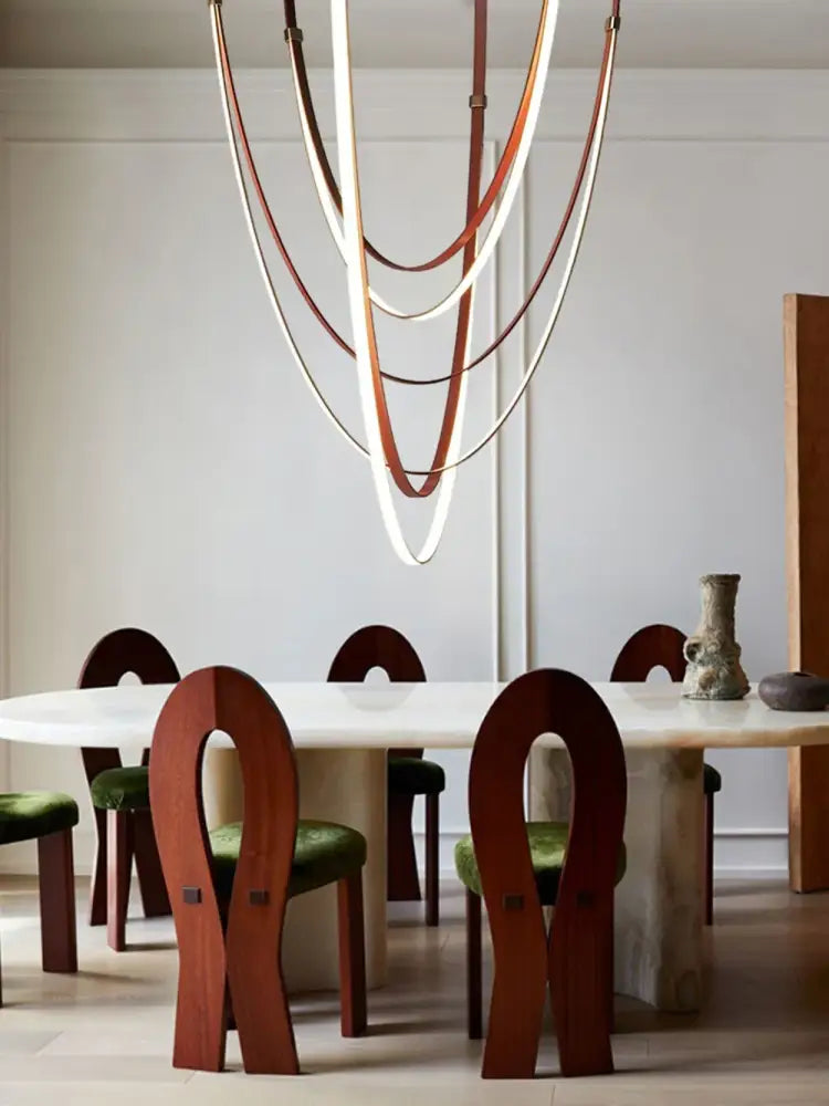 DecorBites™ Flex Leather Belt LED Chandelier Light