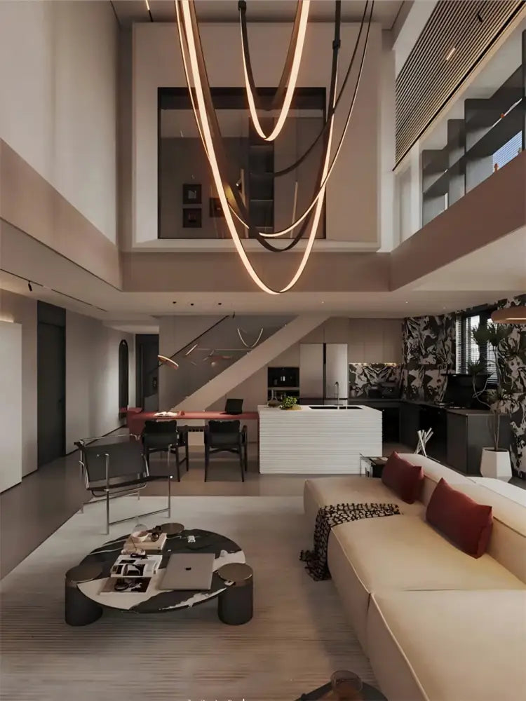 DecorBites™ Flex Leather Belt LED Chandelier Light