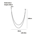 DecorBites™ Flexible Leather Belt LED Chandelier for Living Room
