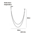 DecorBites™ Flexible Leather Belt LED Chandelier Light