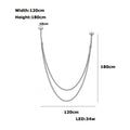 DecorBites™ Flexible Leather Belt LED Chandelier Light for Living Room